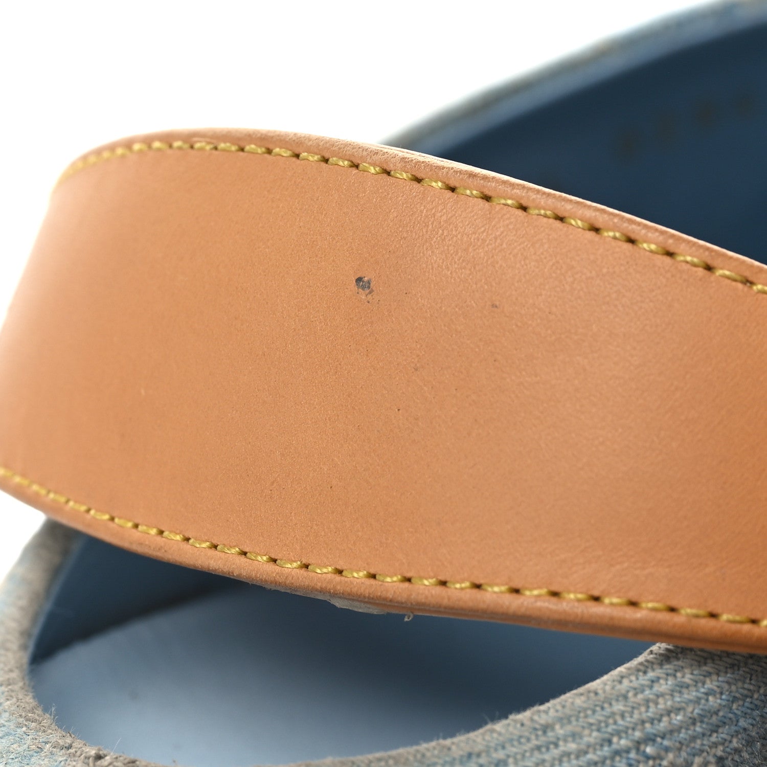 Louis Vuitton Monogram Washed Denim Aspen Platform Clog Mules 36 Blue 12 of 13