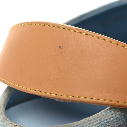 Louis Vuitton Monogram Washed Denim Aspen Platform Clog Mules 36 Blue 12 of 13