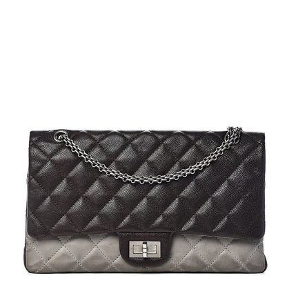 Chanel Caviar Iridescent Calfskin 2.55 Reissue 227 Flap Brown Grey 1 of 20