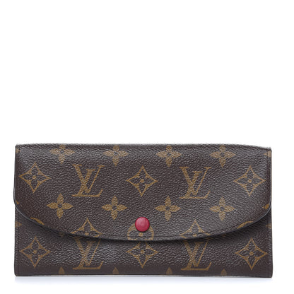 Louis Vuitton Monogram Emilie Wallet Fuchsia 1 of 9
