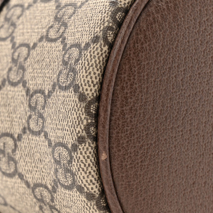 Gucci GG Supreme Monogram Textured Calfskin Web Ophidia Vanity Cosmetic Case Beige Ebony New Acero 8 of 9