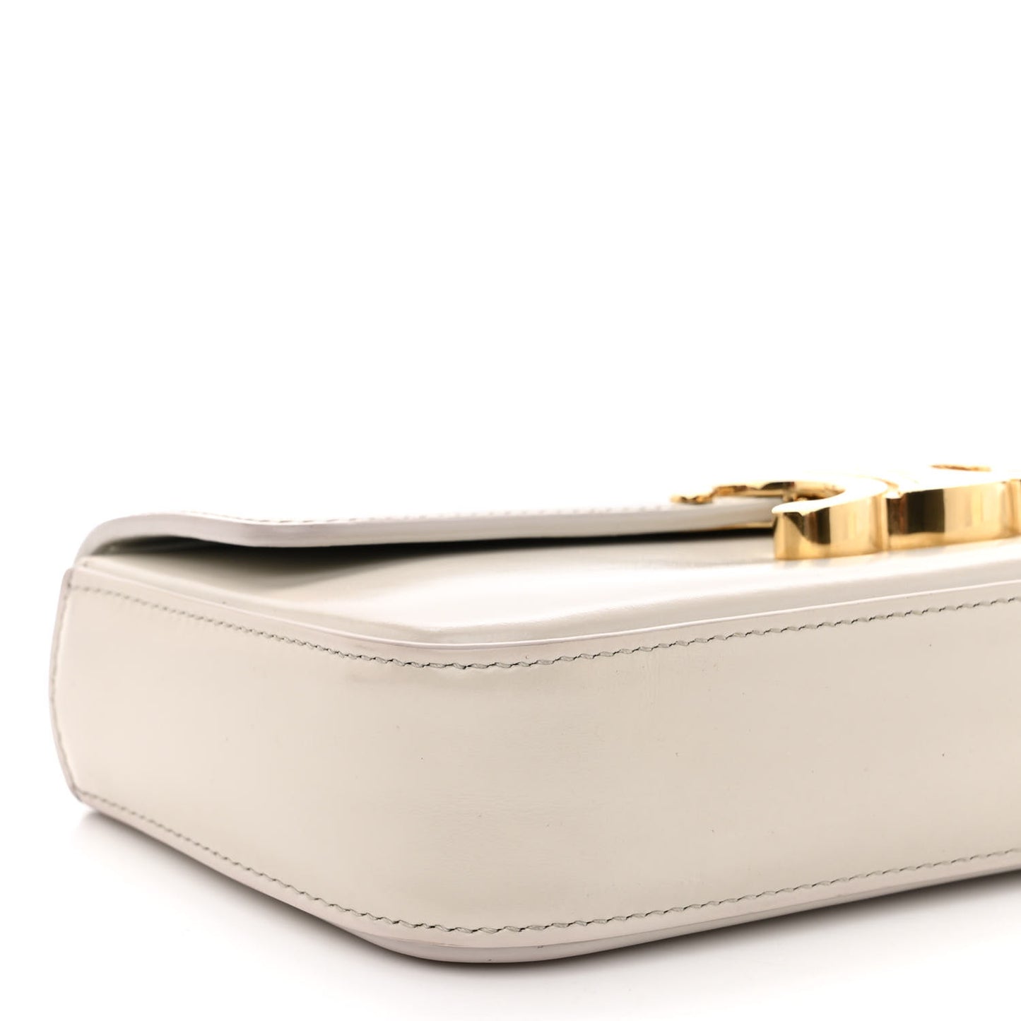 Shiny Calfskin Triomphe Chain Shoulder Bag