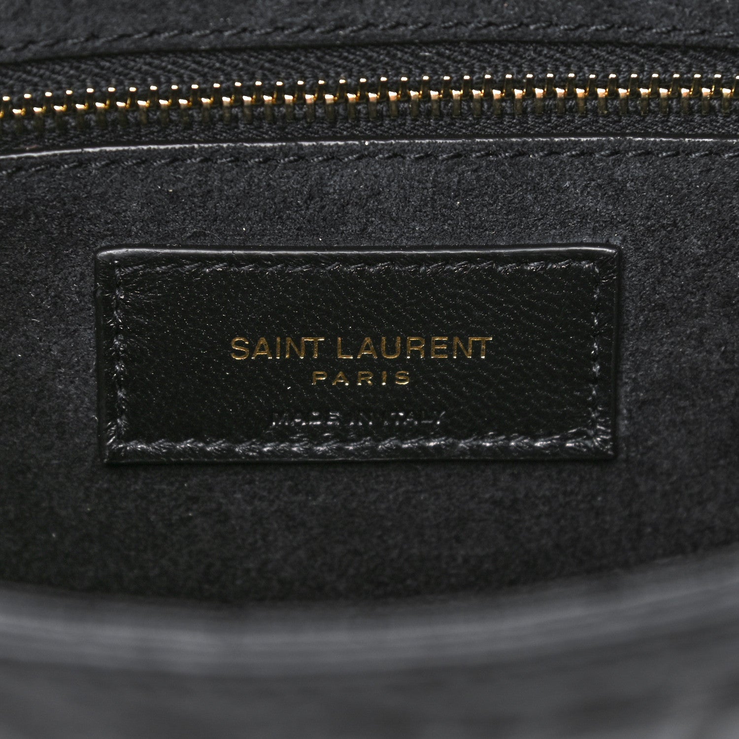 Saint Laurent Calfskin Crocodile Embossed Le 5 A 7 Hobo Black 5 of 9
