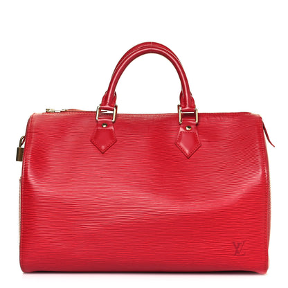 Louis Vuitton Epi Speedy 30 Castillan Red 1 of 23