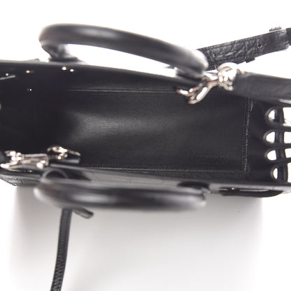Saint Laurent Calfskin Crocodile Embossed Nano Sac De Jour Black 5 of 10