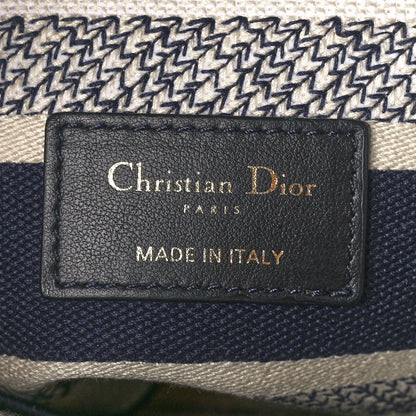 Christian Dior Toile de Jouy Embroidered Medium Lady D-Lite Blue 6 of 11