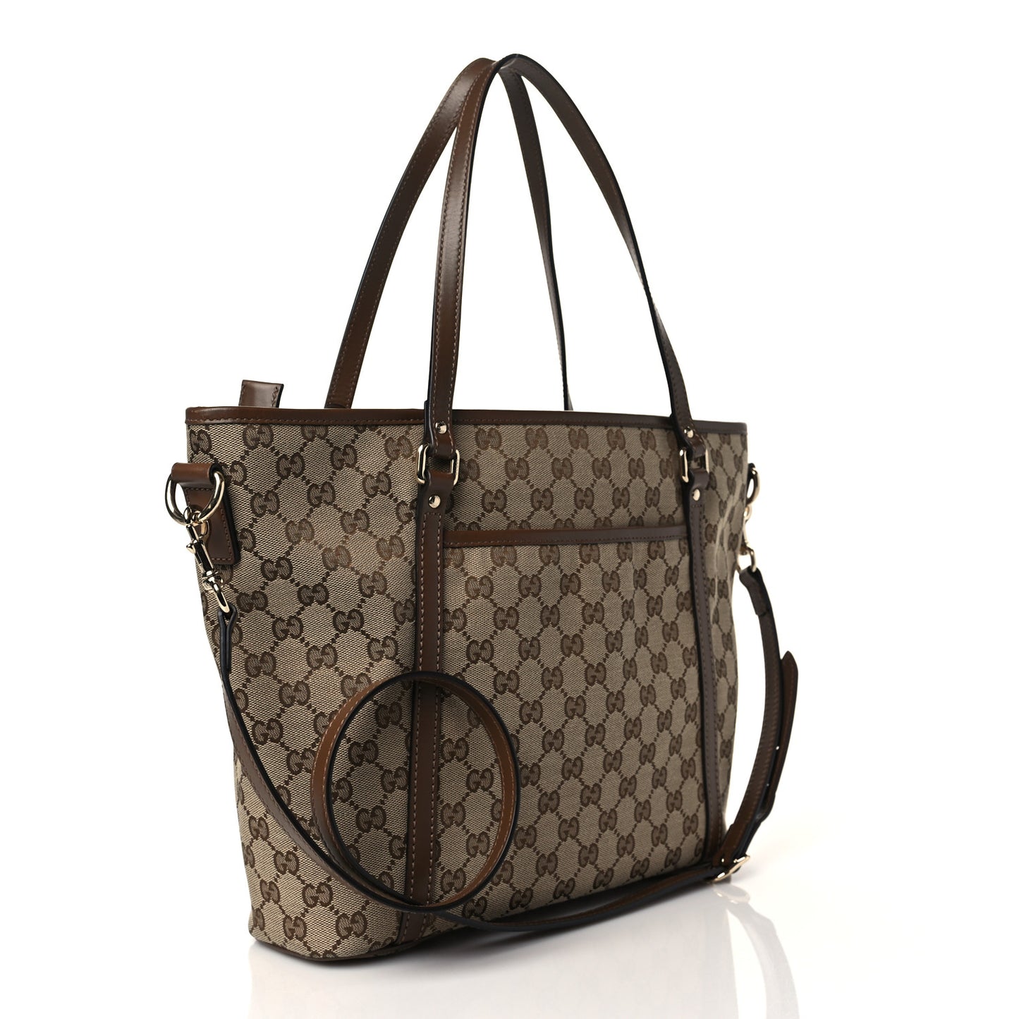 GG Supreme Monogram Medium Joy Tote Brown