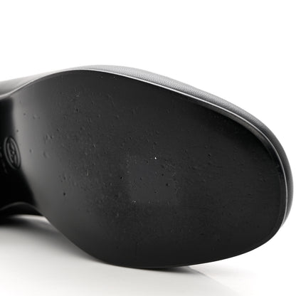 Chanel Lambskin Quilted Boy Loafers 38 Black 13 of 13