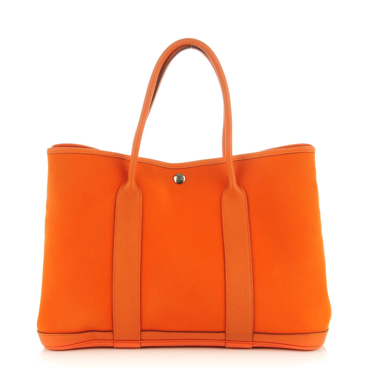 Toile Buffle Skipper Garden Party Tote 36 MM Orange