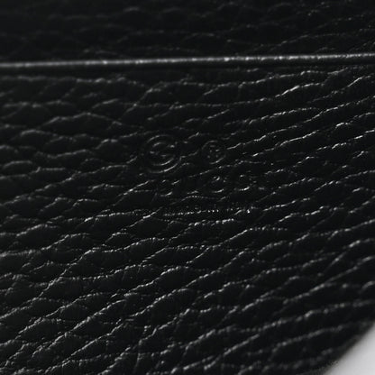 Gucci Dollar Calfskin Interlocking G Chain Wallet Black 6 of 11