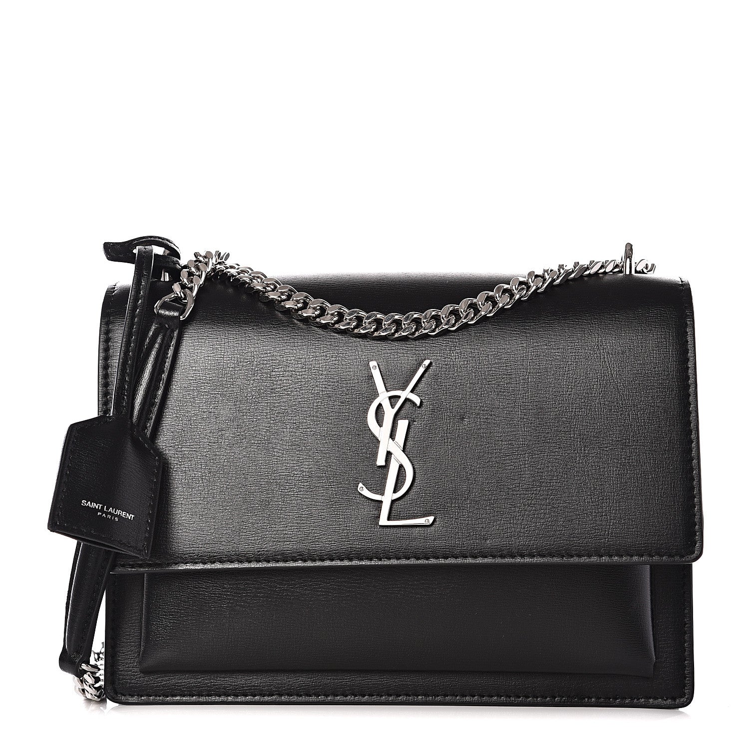 Saint Laurent Calfskin Medium Monogram Sunset Black 1 of 9