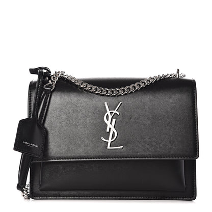 Saint Laurent Calfskin Medium Monogram Sunset Black 1 of 9