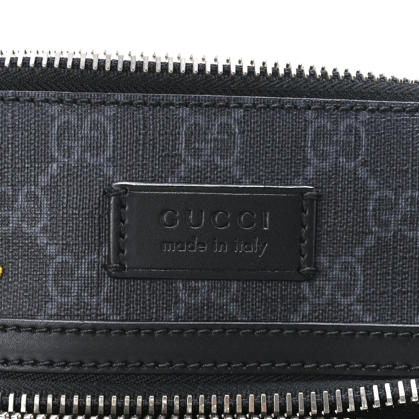 GG Supreme Monogram Night Courrier Flat Messenger Bag Black Multicolor