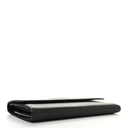 Chanel Caviar Timeless CC Large Gusset Flap Wallet Black 4 of 7