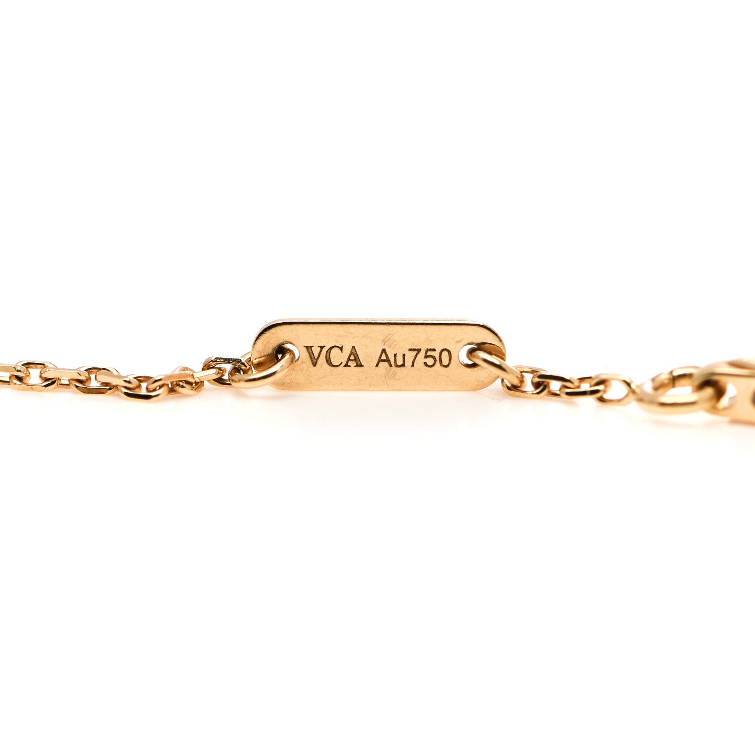 Van Cleef & Arpels 18K Yellow Gold Mother of Pearl Sweet Alhambra Bracelet 4 of 6