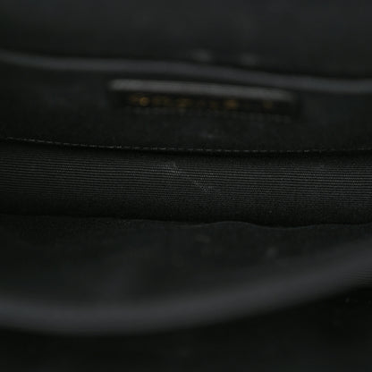 Chanel Glazed Calfskin Quilted Rita Top Handle Flap Black 12 of 16