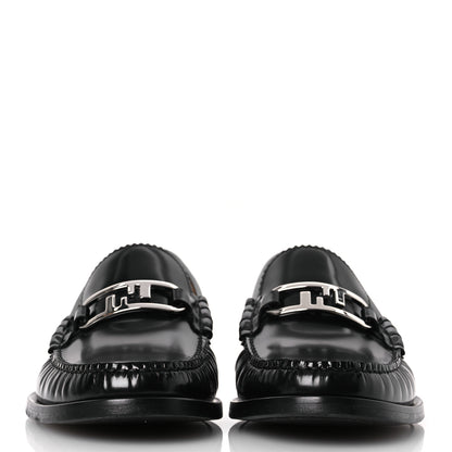 Fendi Vitello Mens O'Lock Loafers 8 Black 3 of 11
