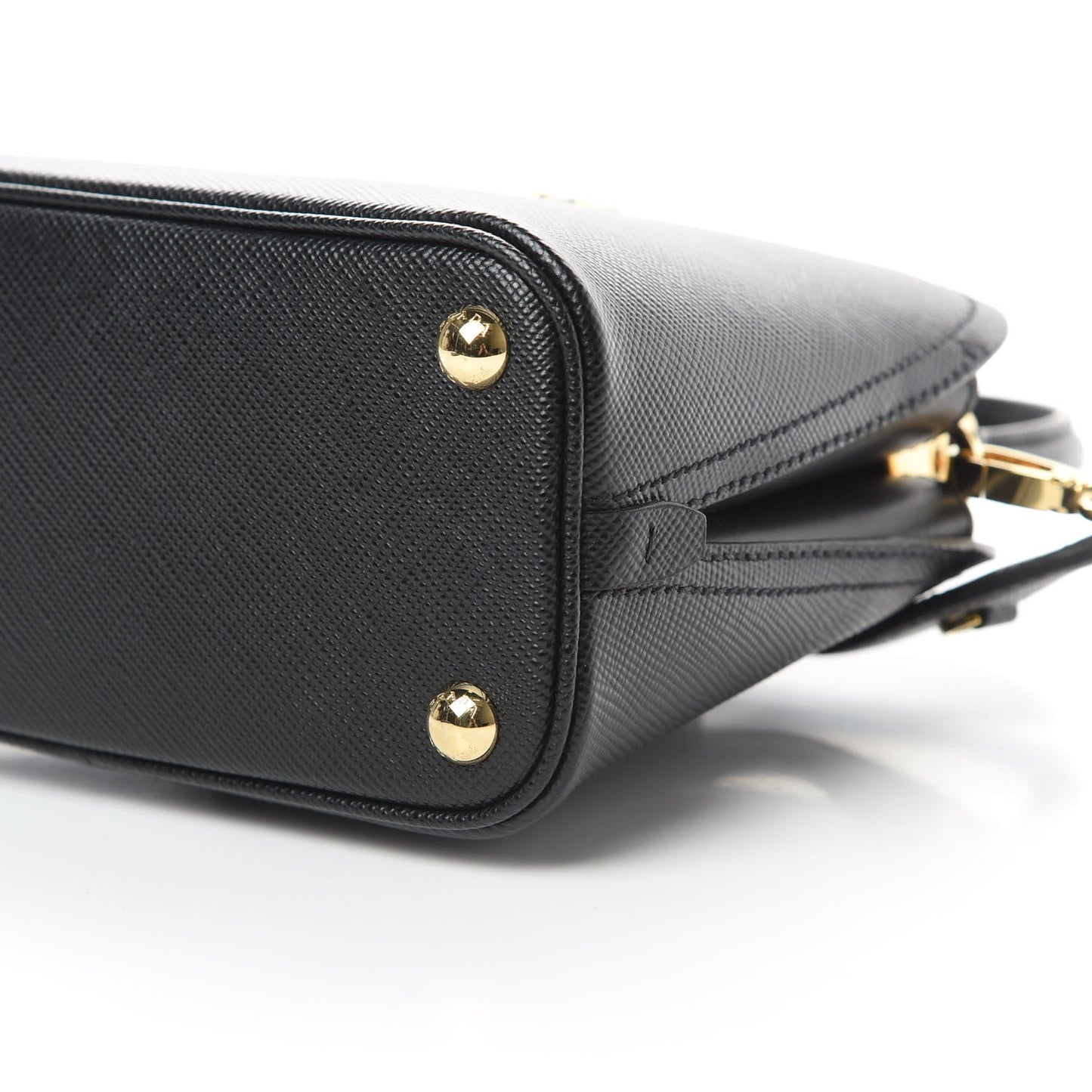 Saffiano Cuir Micro Matinee Tote Black