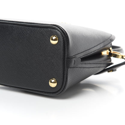 Prada Saffiano Cuir Micro Matinee Tote Black 10 of 10