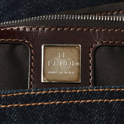 Fendi Denim Mama Baguette Blue 6 of 12