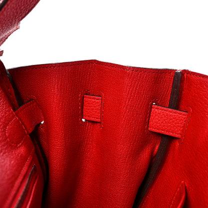 Hermes Togo Birkin 30 Rouge Coeur 15 of 33