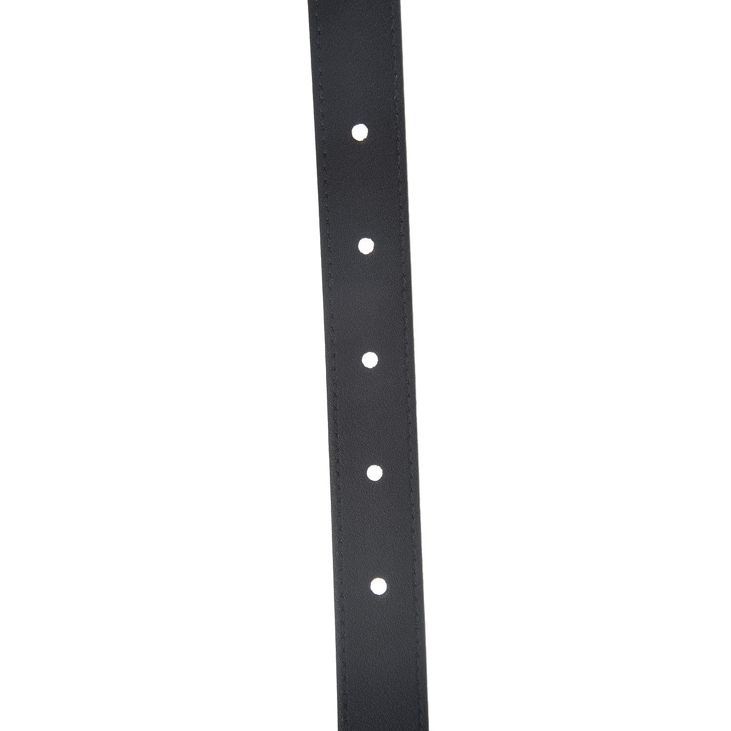 Gucci Calfskin Pearl Double G 20mm Belt 90 36 Black Cream 5 of 7