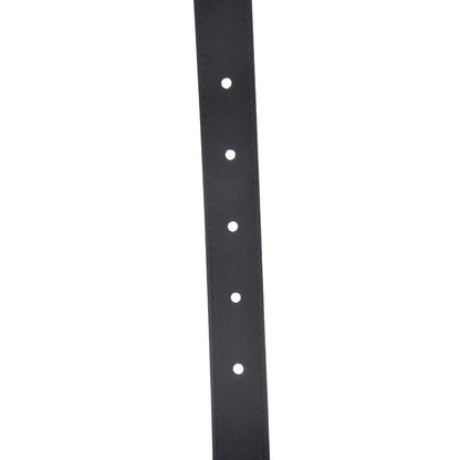 Gucci Calfskin Pearl Double G 20mm Belt 90 36 Black Cream 5 of 7