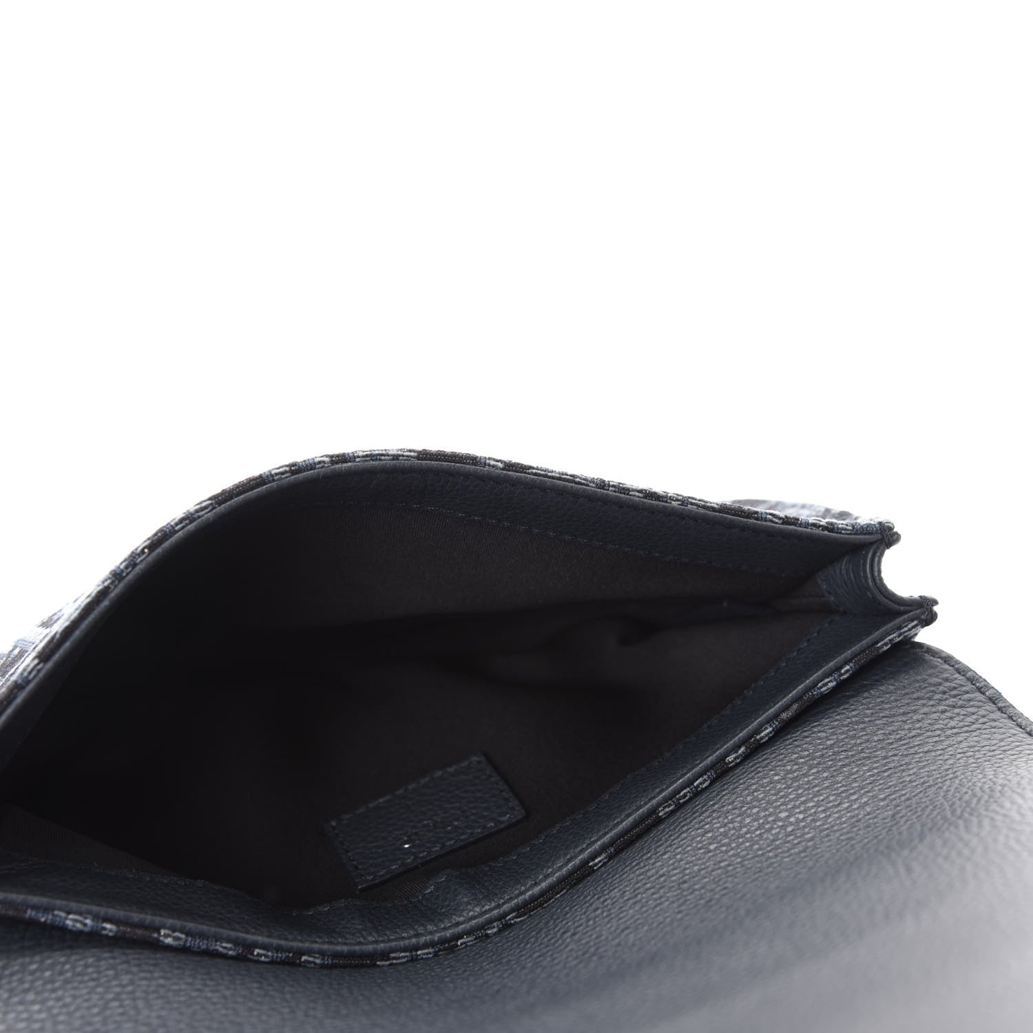 Christian Dior Oblique Saddle Messenger Pouch Blue Black 5 of 11