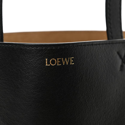 Loewe Shiny Calfskin Mini Puzzle Fold Tote Black 7 of 10