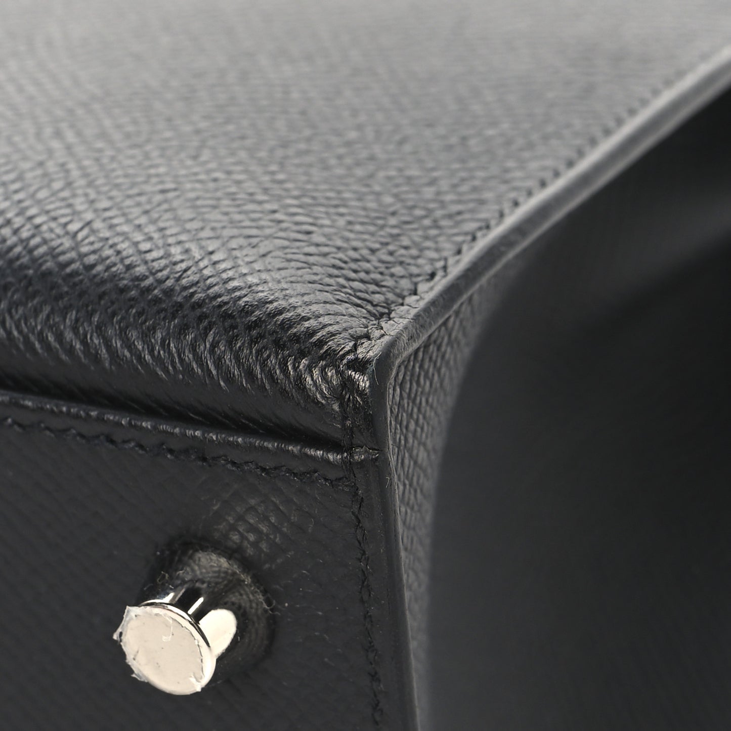 Epsom Tri-Color Kelly Sellier 25  Black Ardoise Bleu Zanzibar