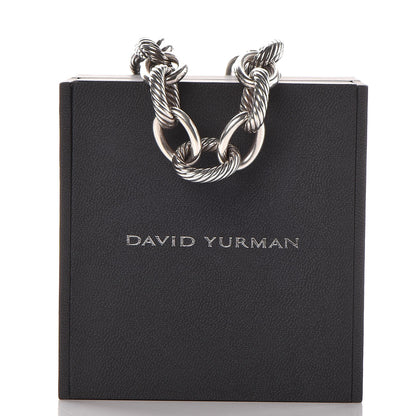 David Yurman Sterling Silver 16mm Large Oval Link Necklace 6 of 6