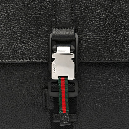 Gucci GG Calfskin Web Medium Business Case Black 7 of 9