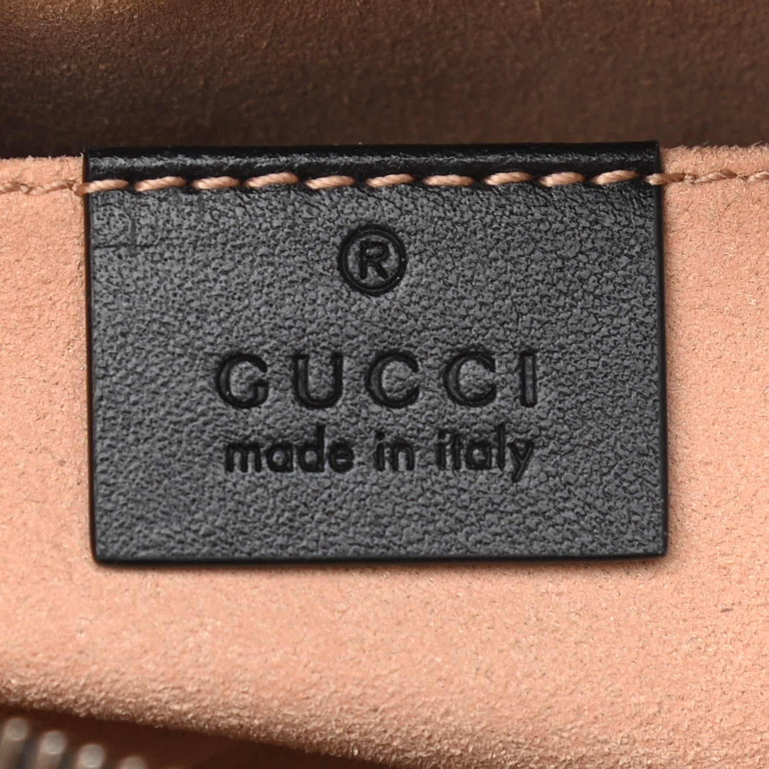Gucci Calfskin Matelasse Mini GG Marmont Chain Shoulder Bag Black 6 of 10