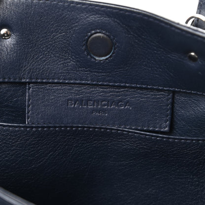 Balenciaga Veau Papier A6 Zip Around Tote Bleu Nuit 6 of 15