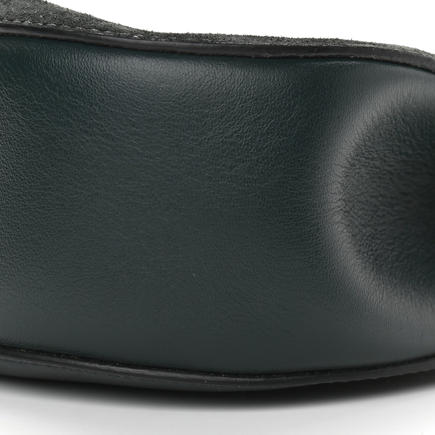 Suede Smooth Calfskin Drew Shoulder Bag Intense Green