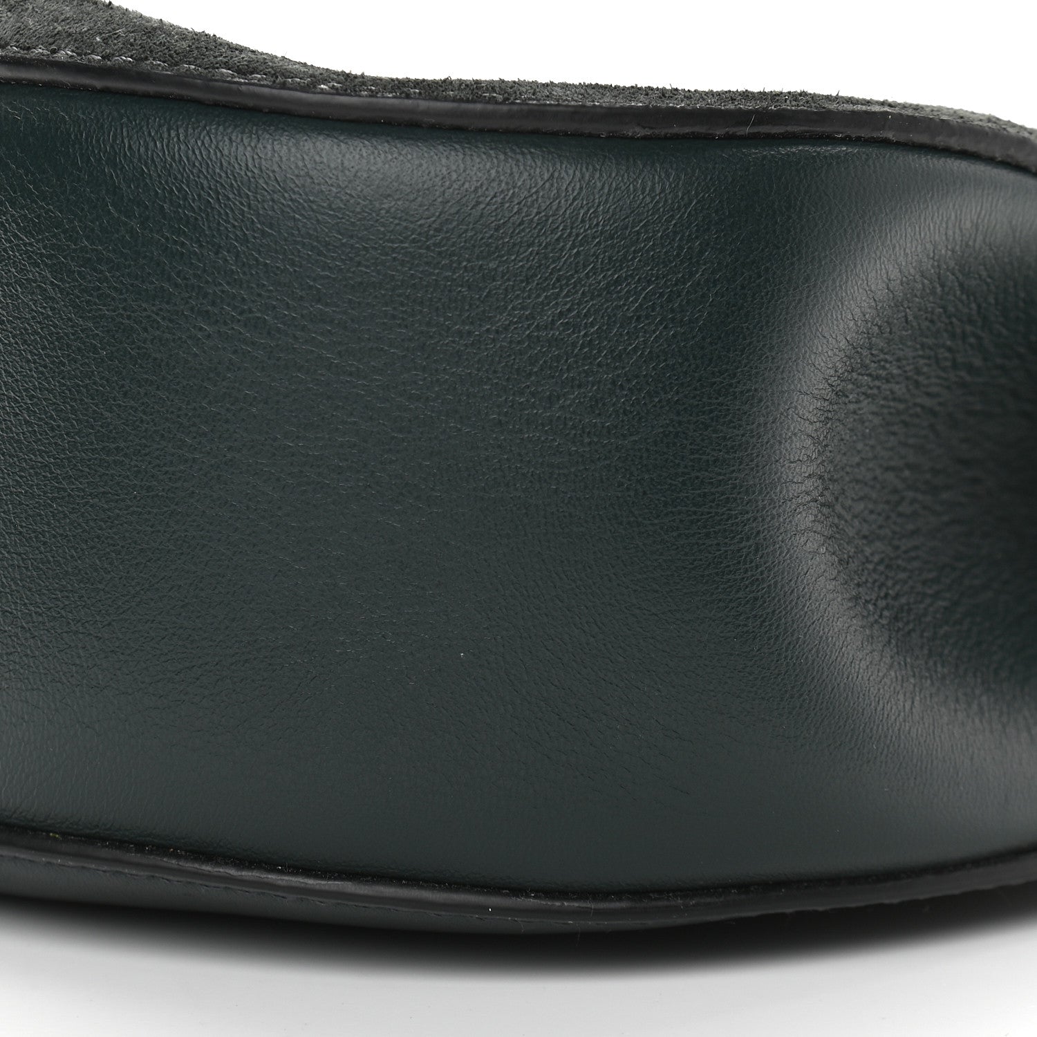 Chloe Suede Smooth Calfskin Drew Shoulder Bag Intense Green 8 of 8