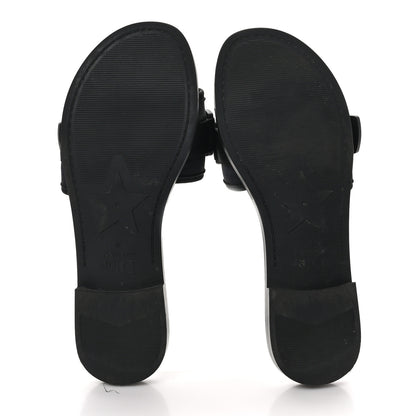 Christian Dior Technical Stretch Fabric Camouflage Dio(r)evolution Slide Sandals 39 Black Military 6 of 10