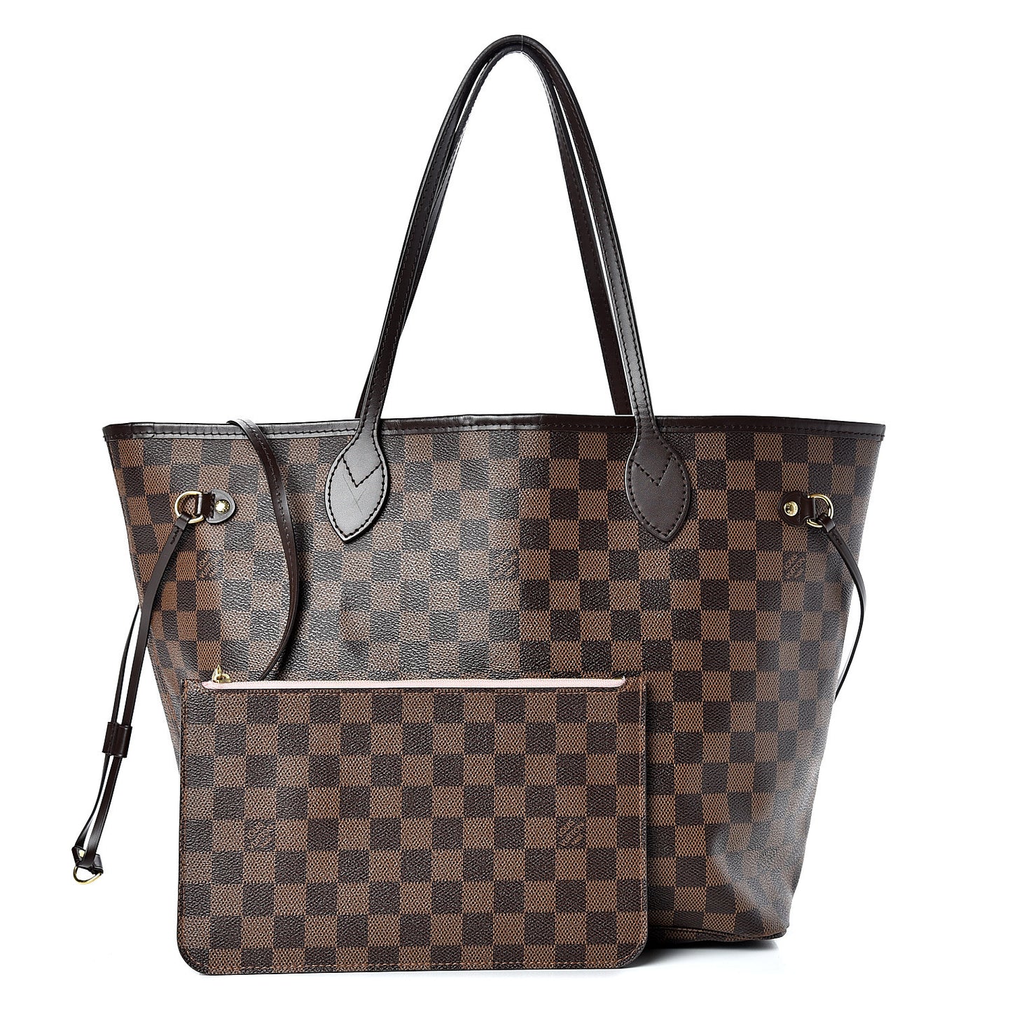 Damier Ebene Neo Neverfull MM Rose Ballerine