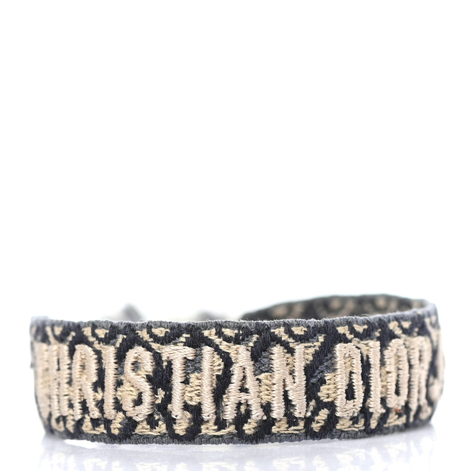 Christian Dior Woven Cotton J'Adior Friendship Bracelet Set Grey 3 of 4