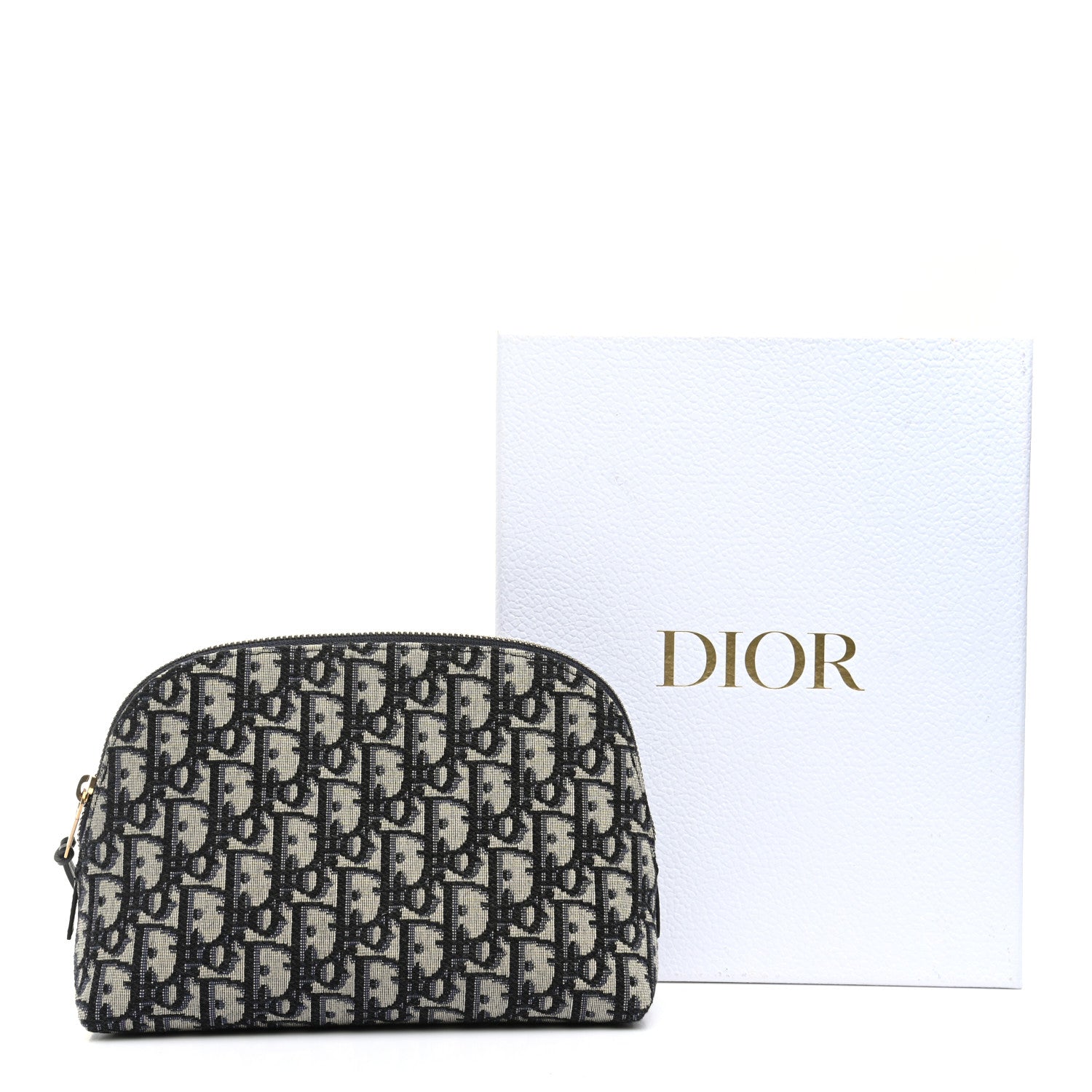 Christian Dior Oblique Cosmetic Pouch Blue 8 of 8