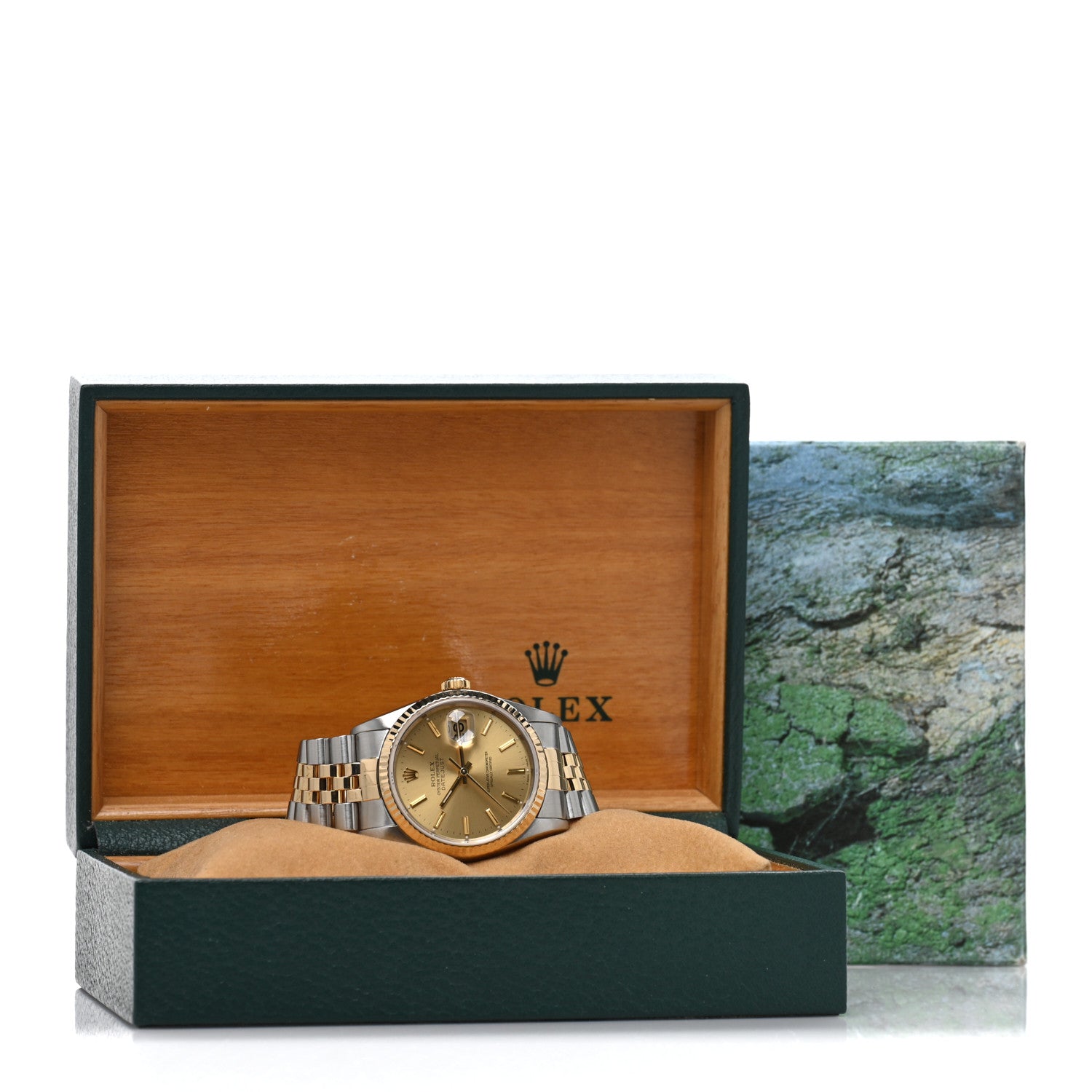 Rolex Stainless Steel 18K Yellow Gold 36mm Oyster Perpetual Datejust Watch Champagne 16233 5 of 5