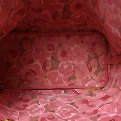 Louis Vuitton Monogram Articles de Voyage Ikat Neverfull MM Rose Velours 4 of 9