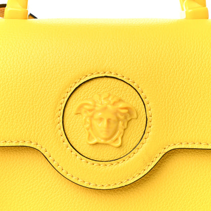 Versace Grained Calfskin Mini La Medusa Bag Yellow 7 of 9
