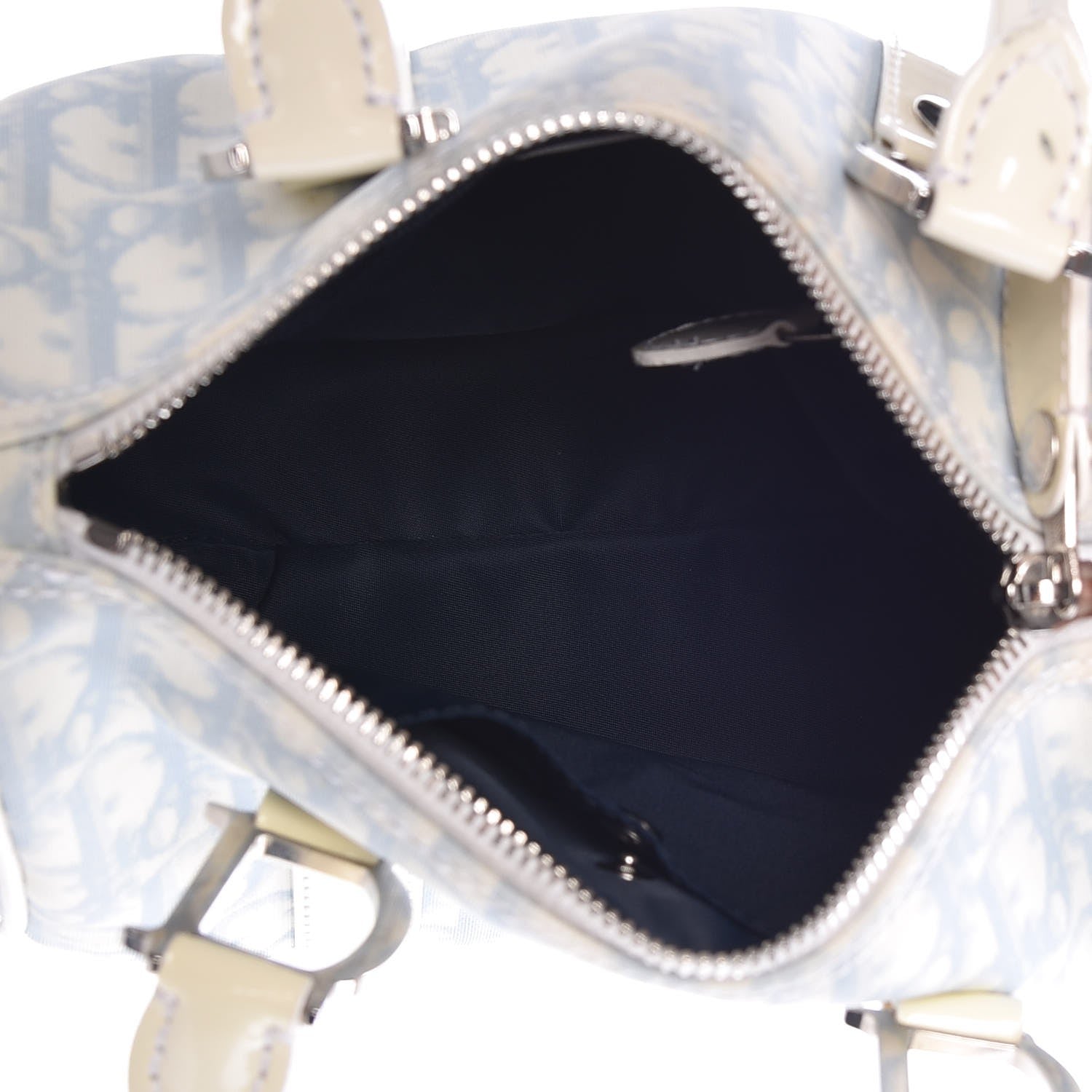 Christian Dior Monogram Mini Boston Blue 5 of 19