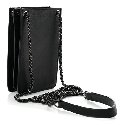 Chanel Calfskin CC Phone Holder Crossbody Black 2 of 9