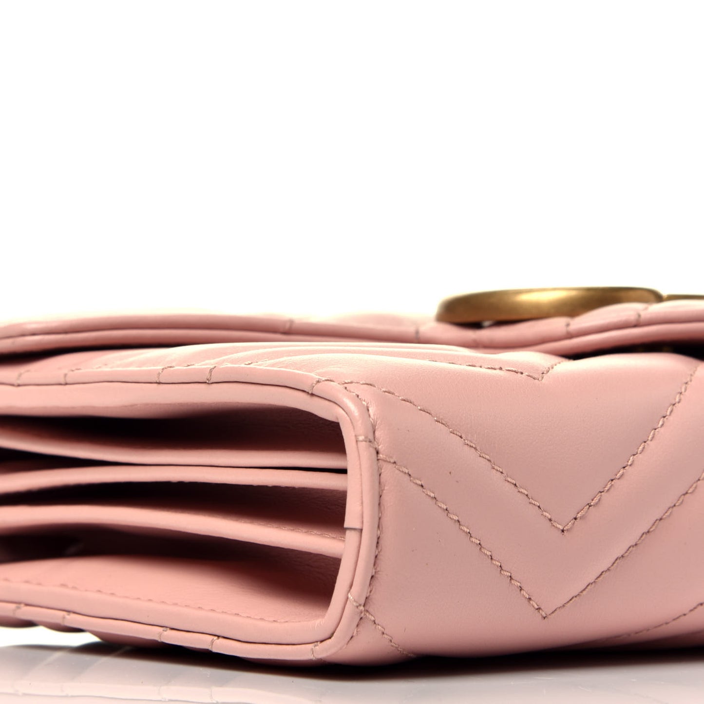 Calfskin Matelasse GG Marmont Chain Wallet Perfect Pink
