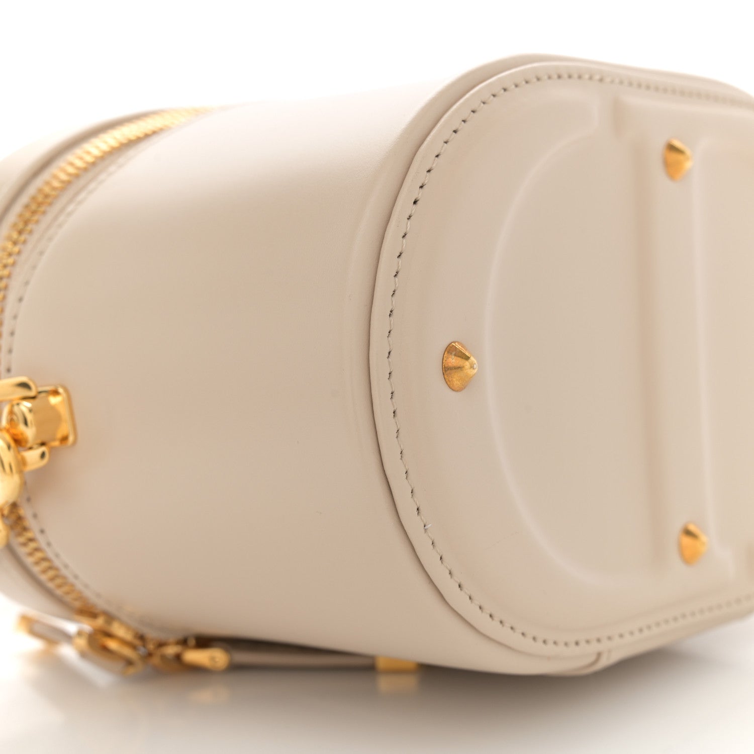Christian Dior Calfskin CD Signature Vanity Caramel Beige 9 of 12
