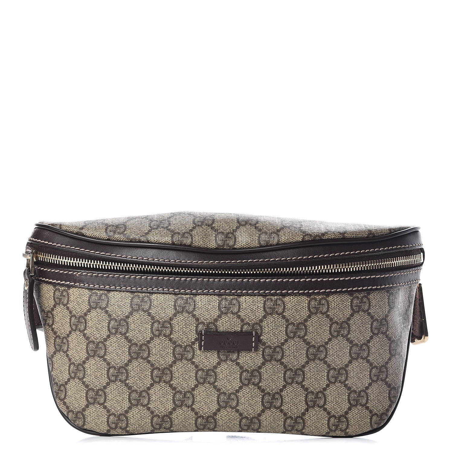Gucci GG Supreme Monogram Belt Bag Dark Brown 1 of 11