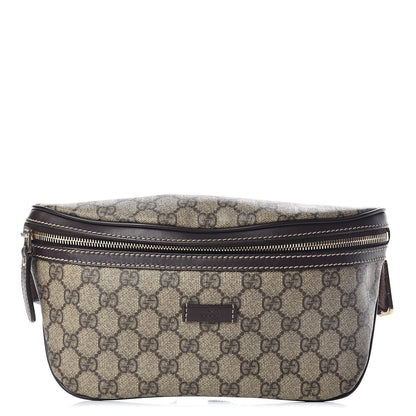 Gucci GG Supreme Monogram Belt Bag Dark Brown 1 of 11