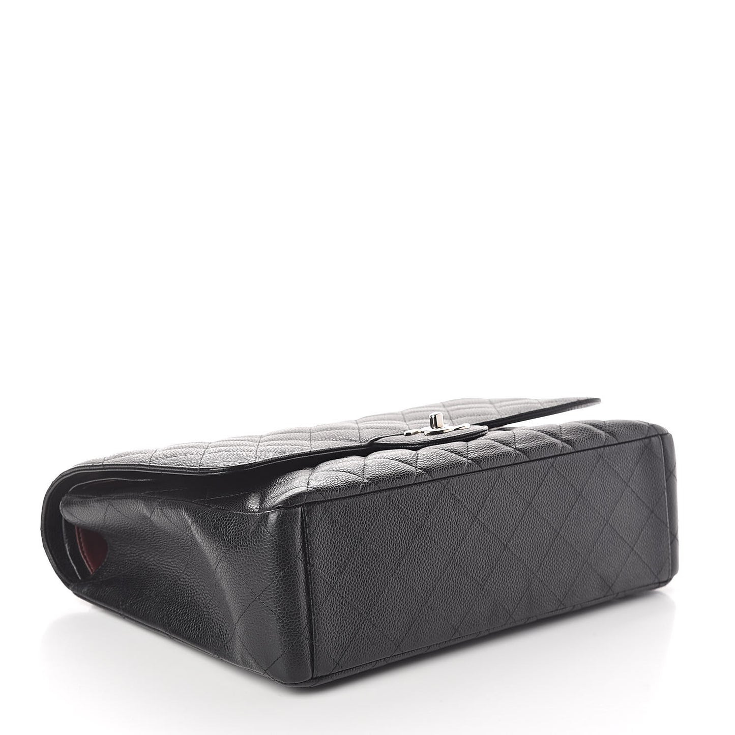 Caviar Quilted Maxi Double Flap Black